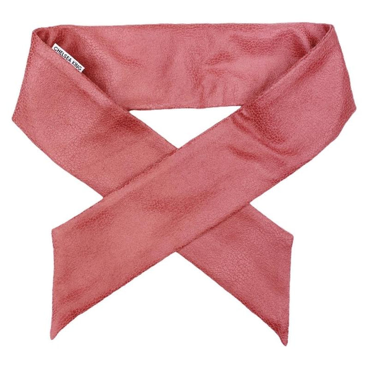 Bordeaux Faux Leather Syrah Wire Scarf