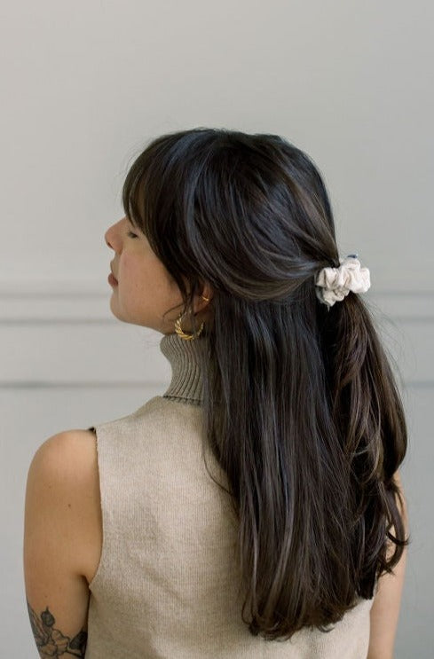 Leisure Club Heather Almond Scrunchie - Thin