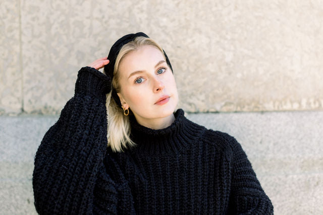 Windsor Knit Black Hairband
