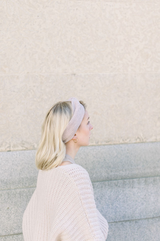 Windsor Knit Oat Hairband