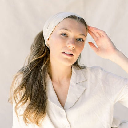 Natural Linen Sand Hairband