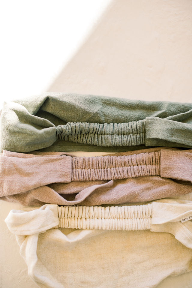 Natural Linen Sand Hairband