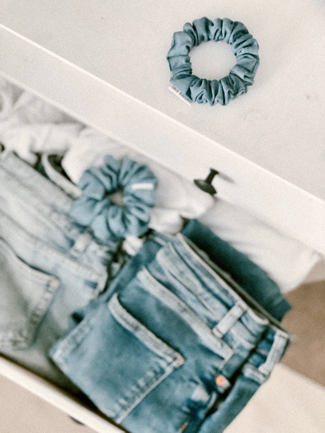 Denim Scrunchie - Thin