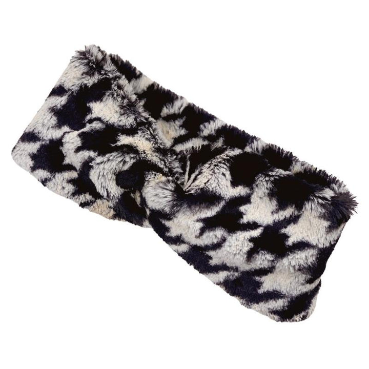 Fur Houndstooth Hairband