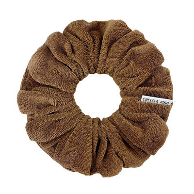 Heavenly Terry Brown Scrunchie - Classic