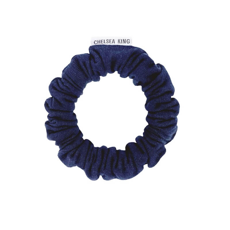 Leisure Club Marine Navy Scrunchie - Thin