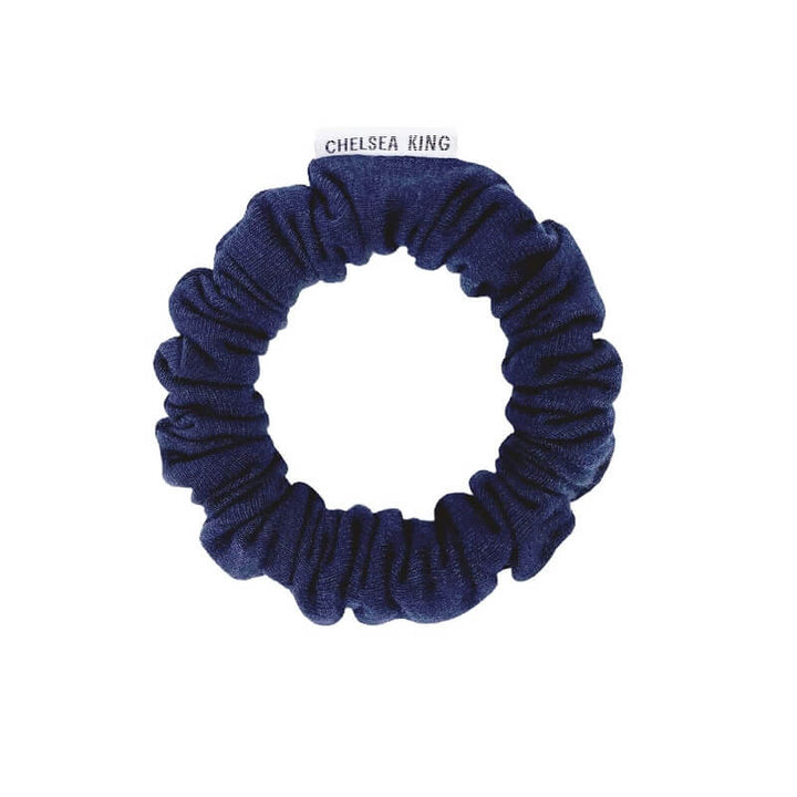 Leisure Club Marine Navy Scrunchie - Thin