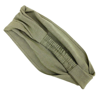 Natural Linen Olive Hairband