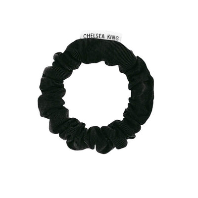 Luxe Black Scrunchie - Thin