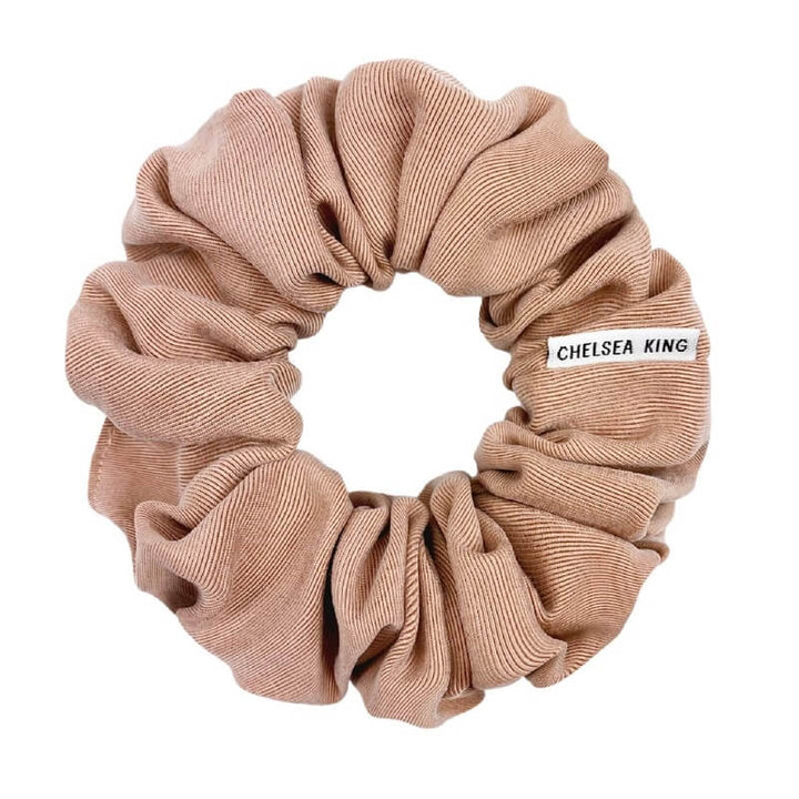 Luxe Nude Blush Scrunchie - Classic