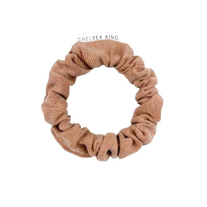 Luxe Nude Blush Scrunchie - Thin