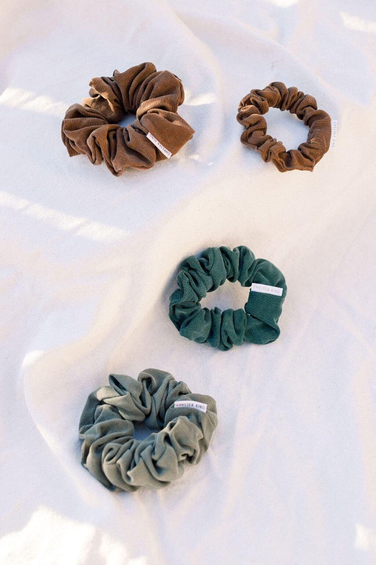 Luxe Moka Scrunchie - Thin - Chelsea King Inc.