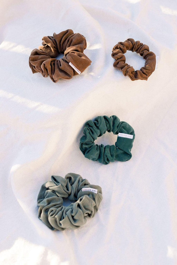 Luxe Moka Scrunchie - Thin - Chelsea King Inc.