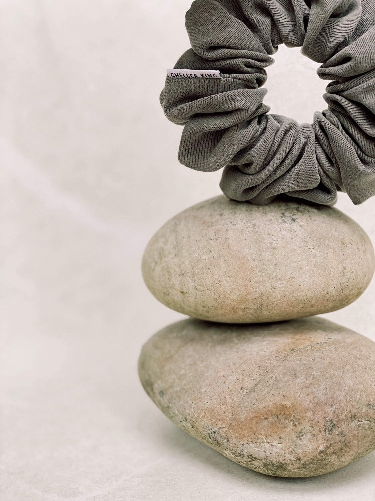 Luxe Olive Scrunchie - Classic - Chelsea King Inc.