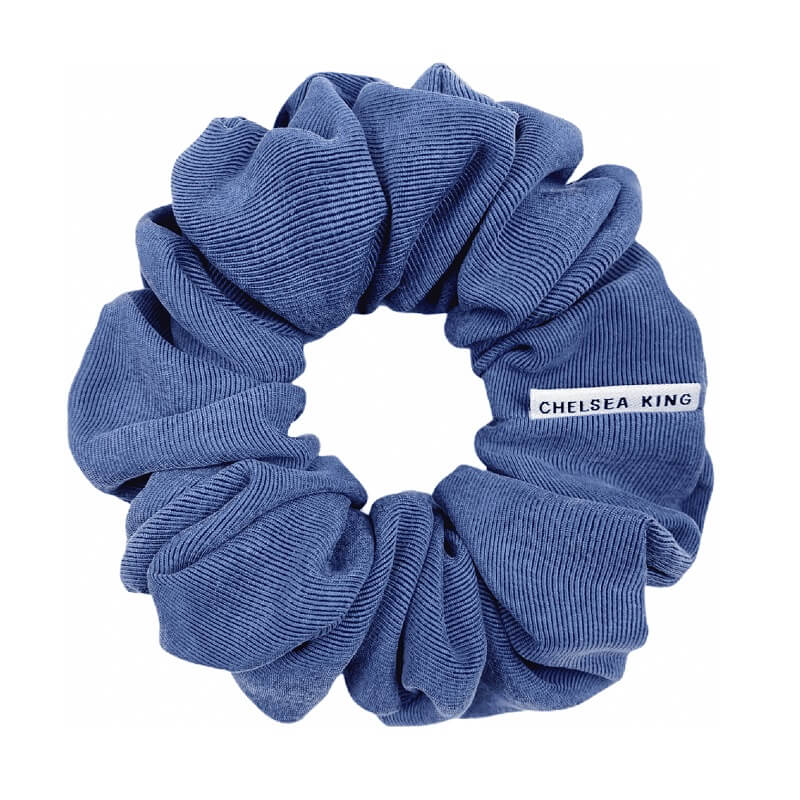Luxe Yale Blue Scrunchie - Classic