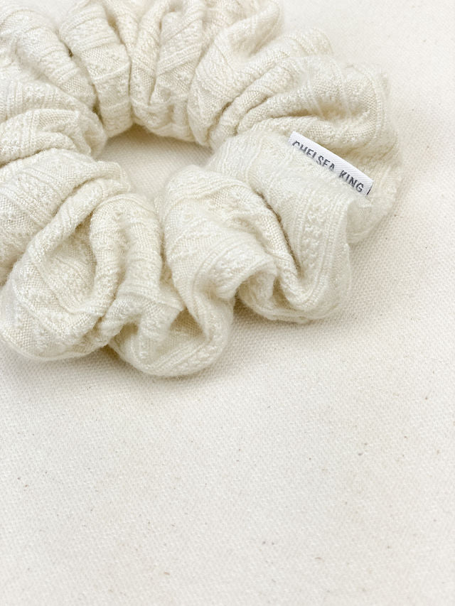 Nordic Knit Ivory Scrunchie - Classic