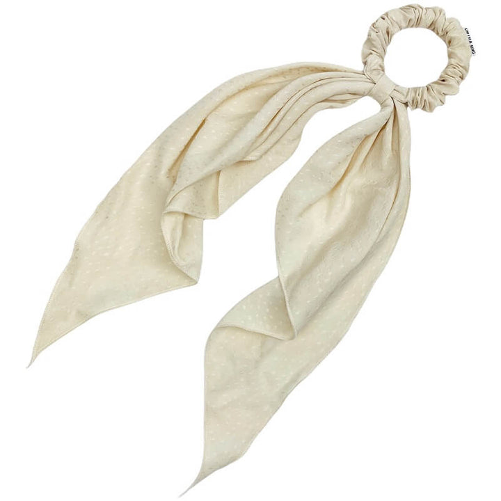 Poppy Cream Scrunchie/Scarf Set