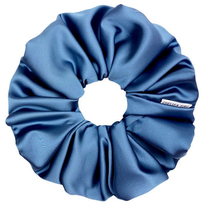 Satin Sleep Moonlight Blue Scrunchie - Oversized