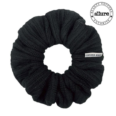 Windsor Knit Black Scrunchie - Classic